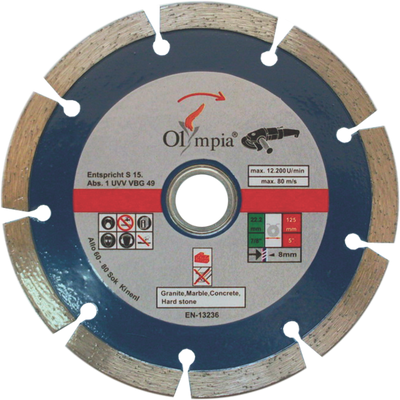 Diamond Saw Blade Blue Segmented (Olympia)