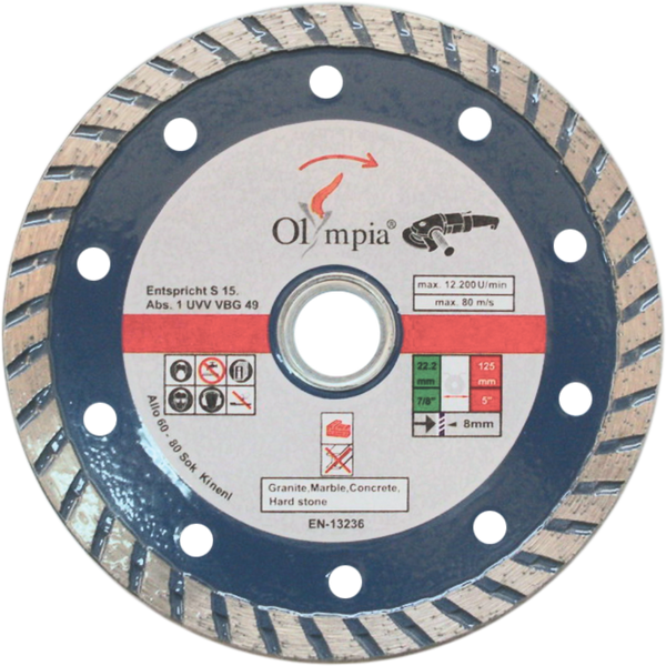 Diamond Saw Blade Blue Turbo (Olympia)